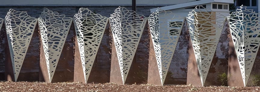 Designed by Norie Sato, "In the Fold" is more than 62 feet in total length, and over 7 feet tall.