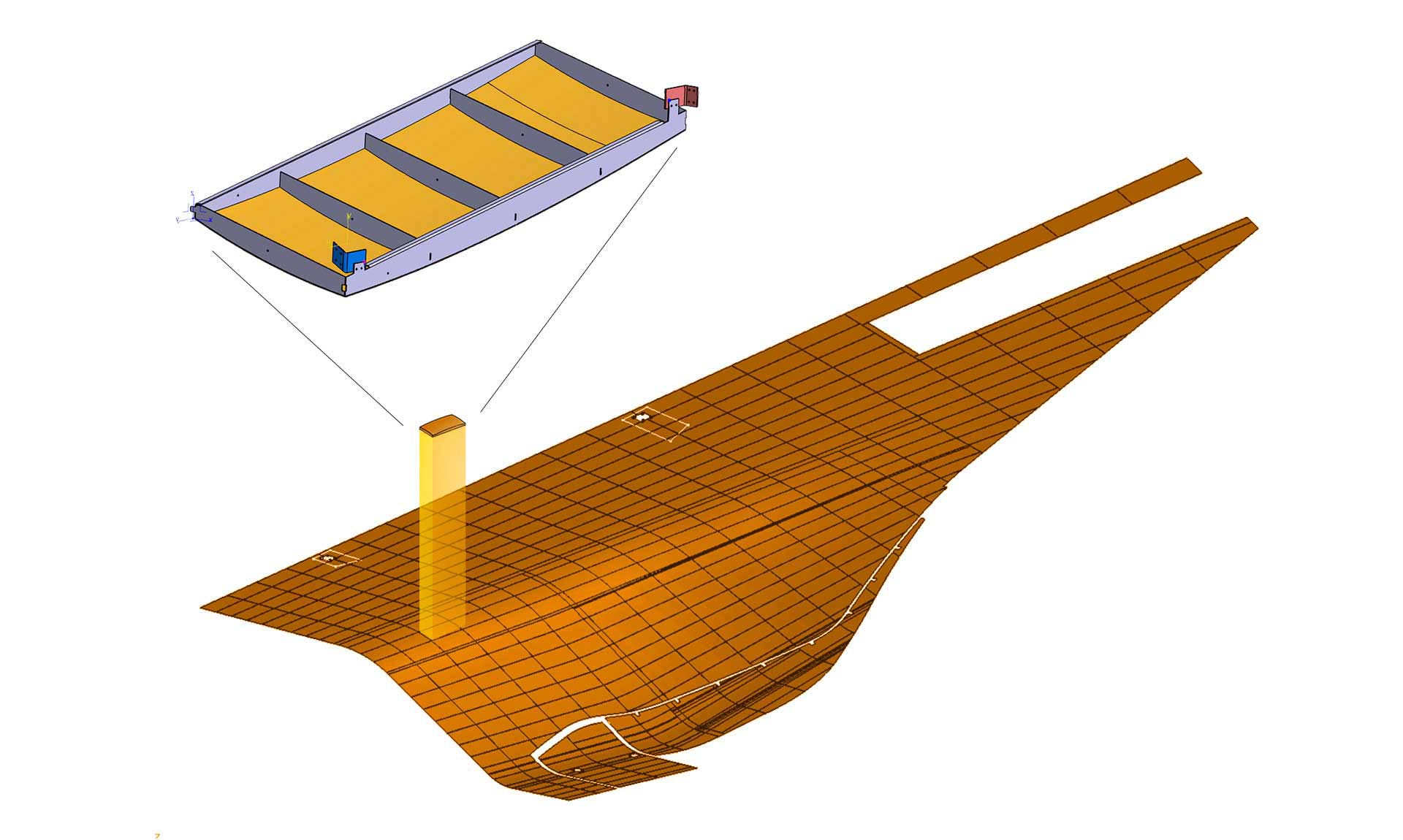 Zahner's soffit layout and design for the main entrance.