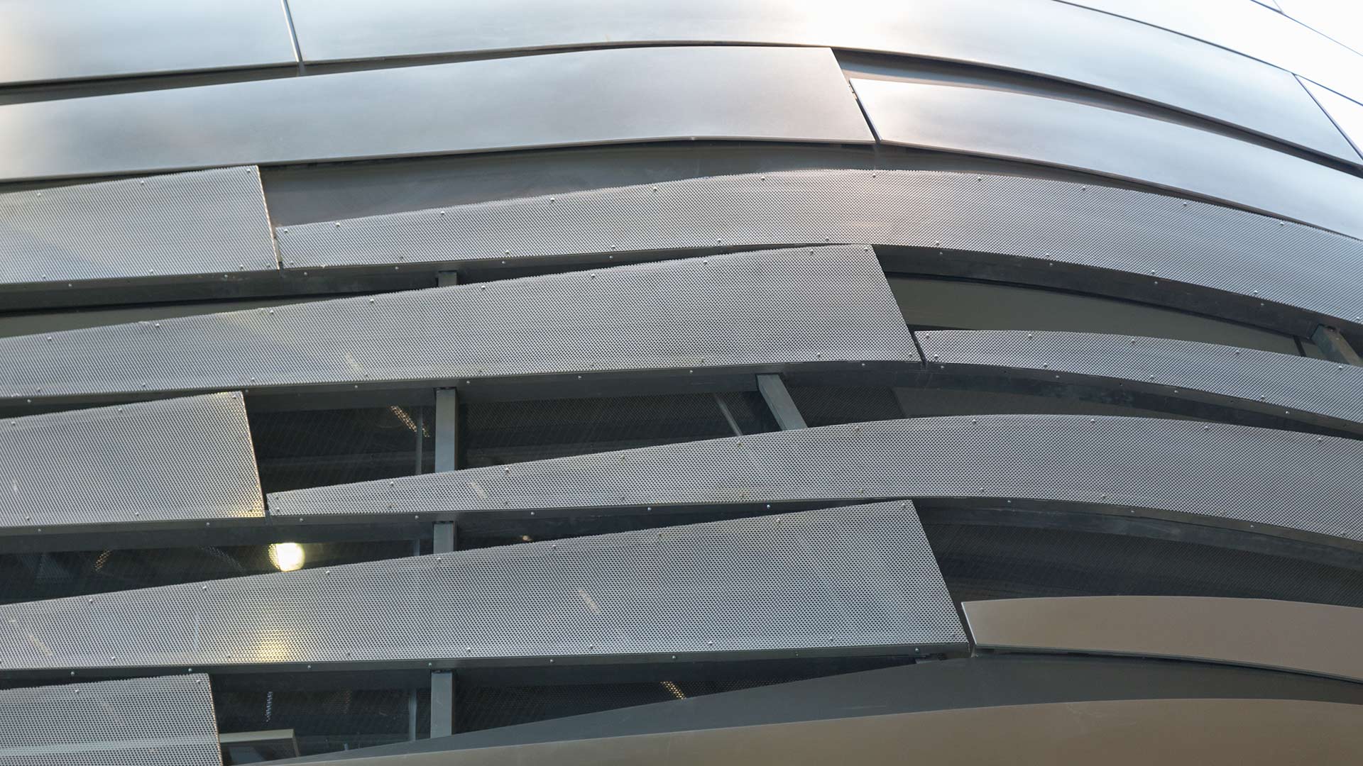 Detail of the interior metalwork on the Gates Hall at Cornell.