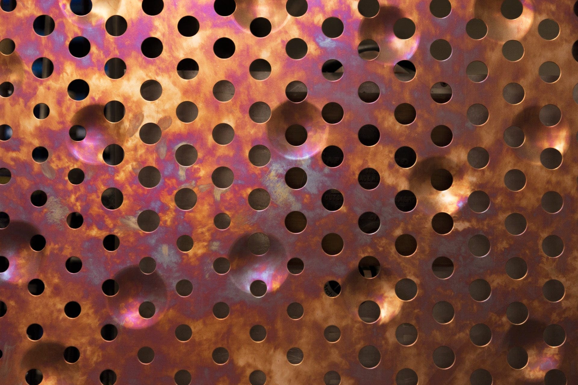 Detail of the embossed Dirty Penny surface