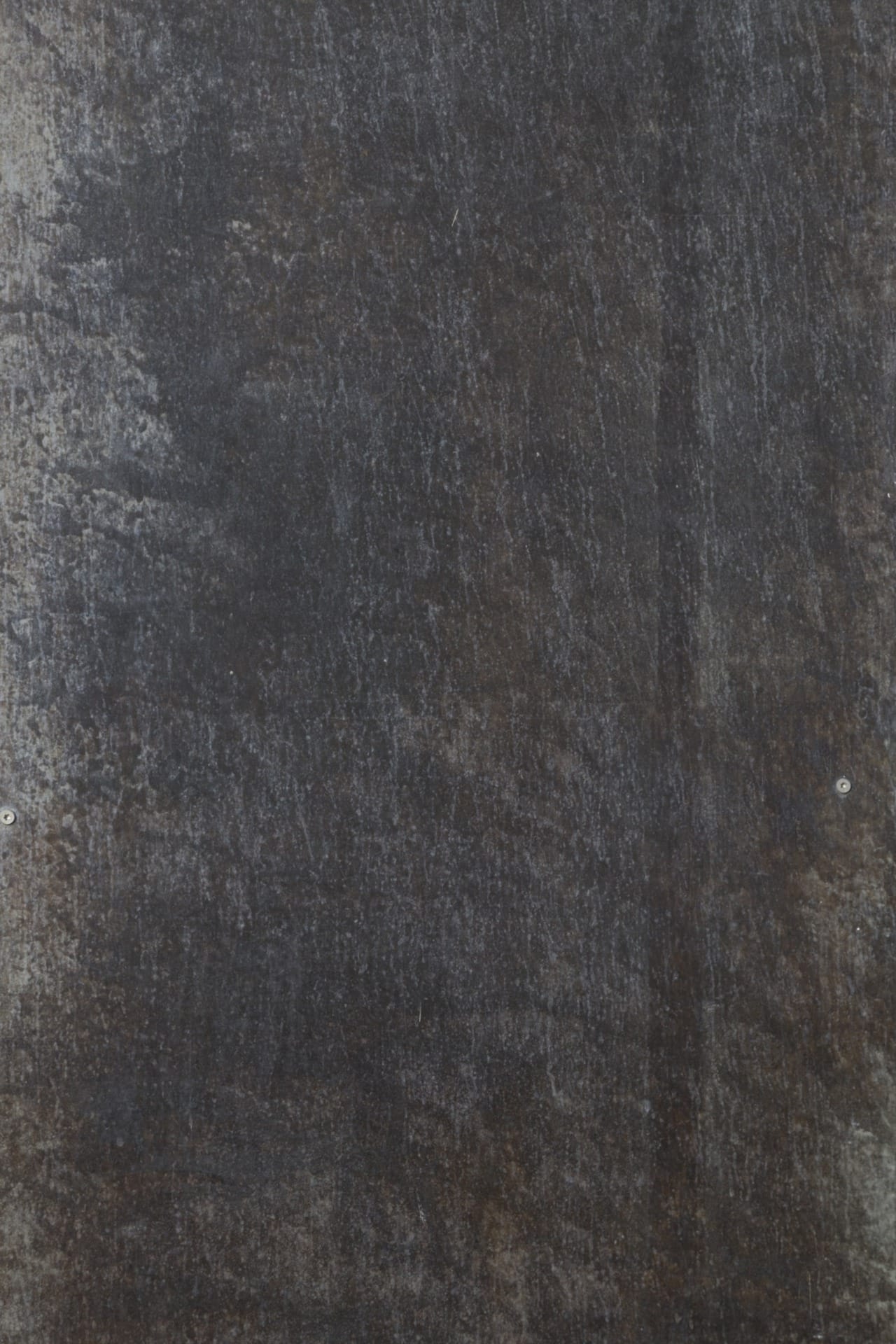 Detail view of the custom patina.