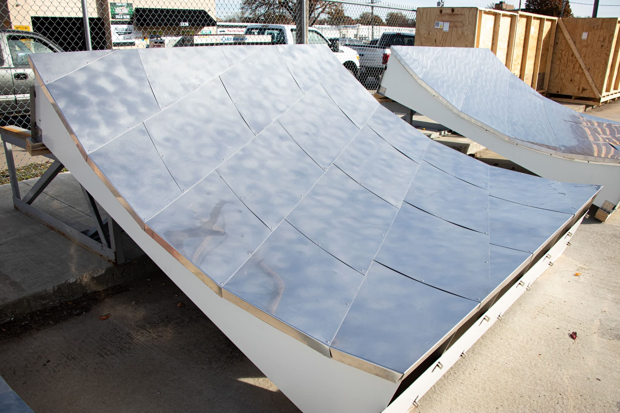 Stainless steel skin mockup for THE PRESERVATION PLAZA.