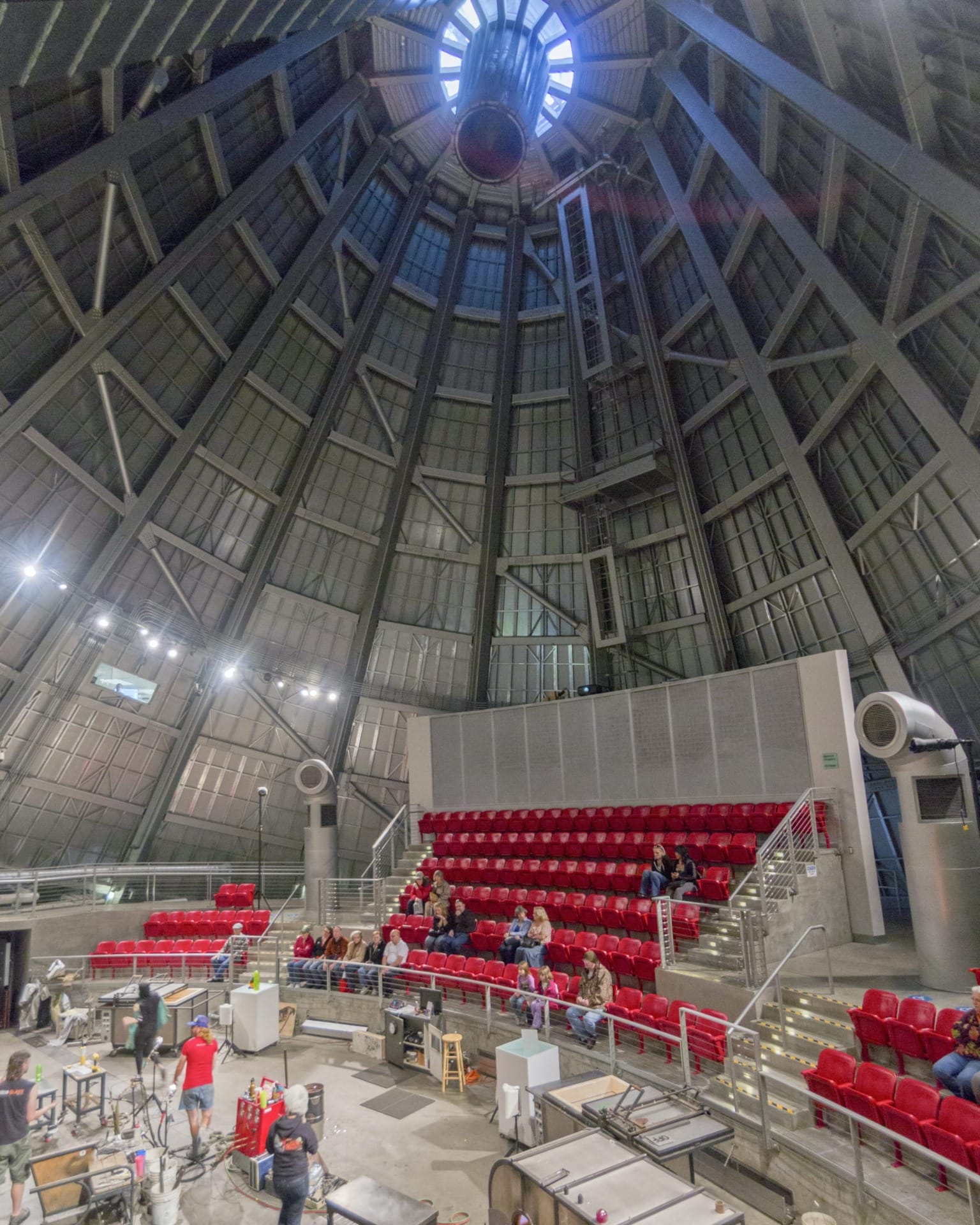 Interior of the Museum of Glass in Tacoma, Washington.