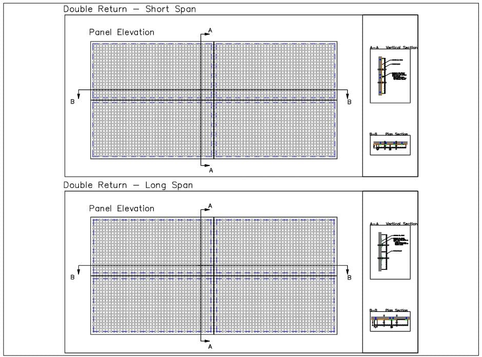 Double Return CAD Details – DWG