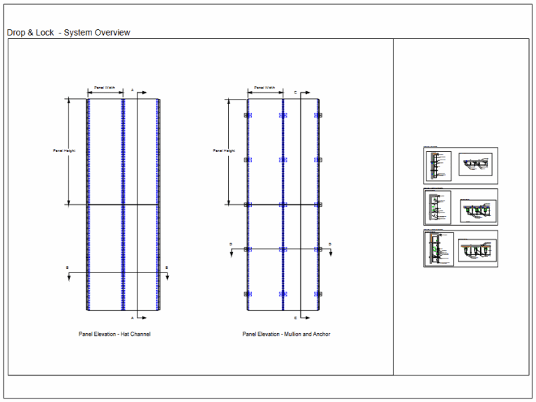 Drop & Lock CAD Details – DWG