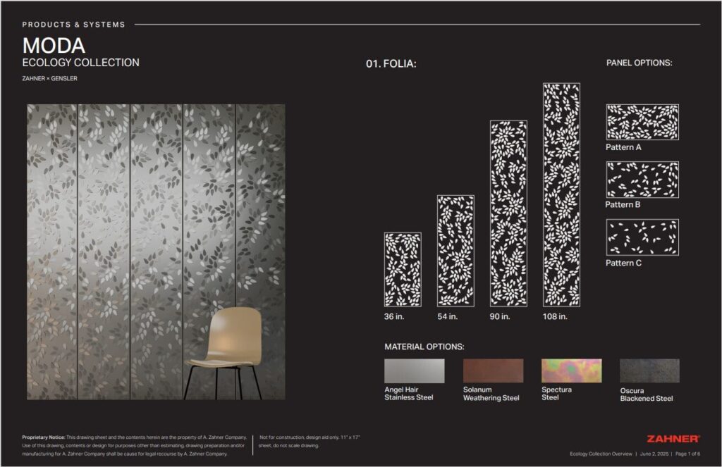 Moda Ecology Collection Overview