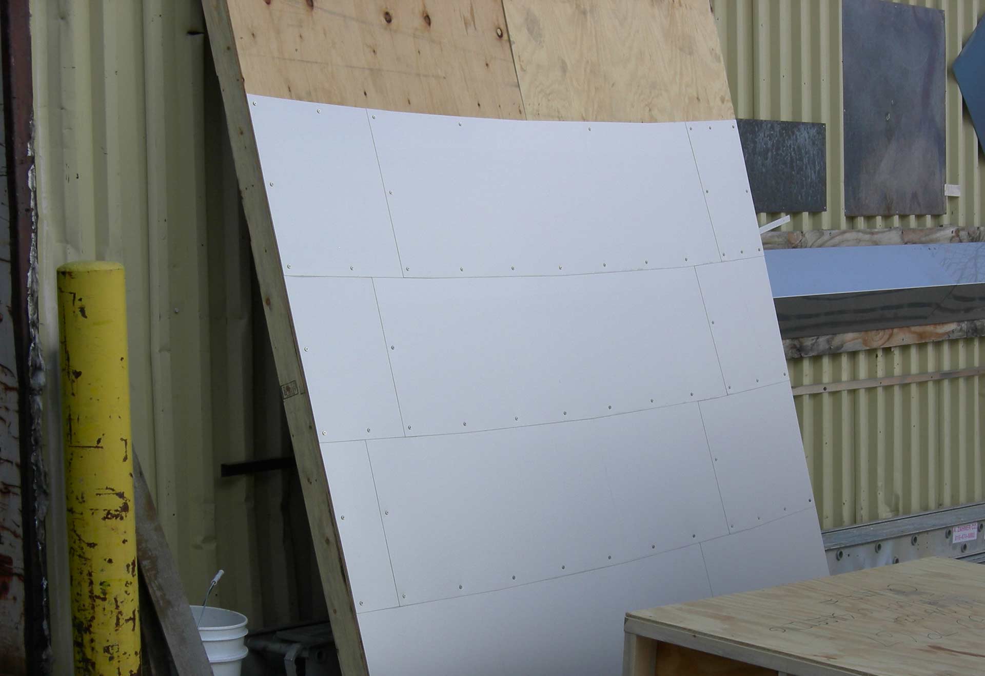 Early AGA mockup at Zahner HQ.