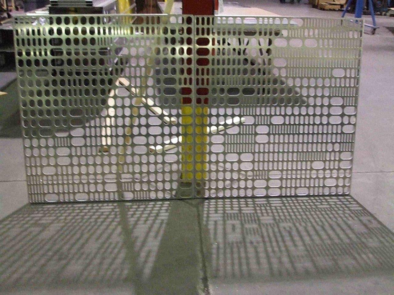 Mockup of the WRNS concept, punched on aluminum plate metal.