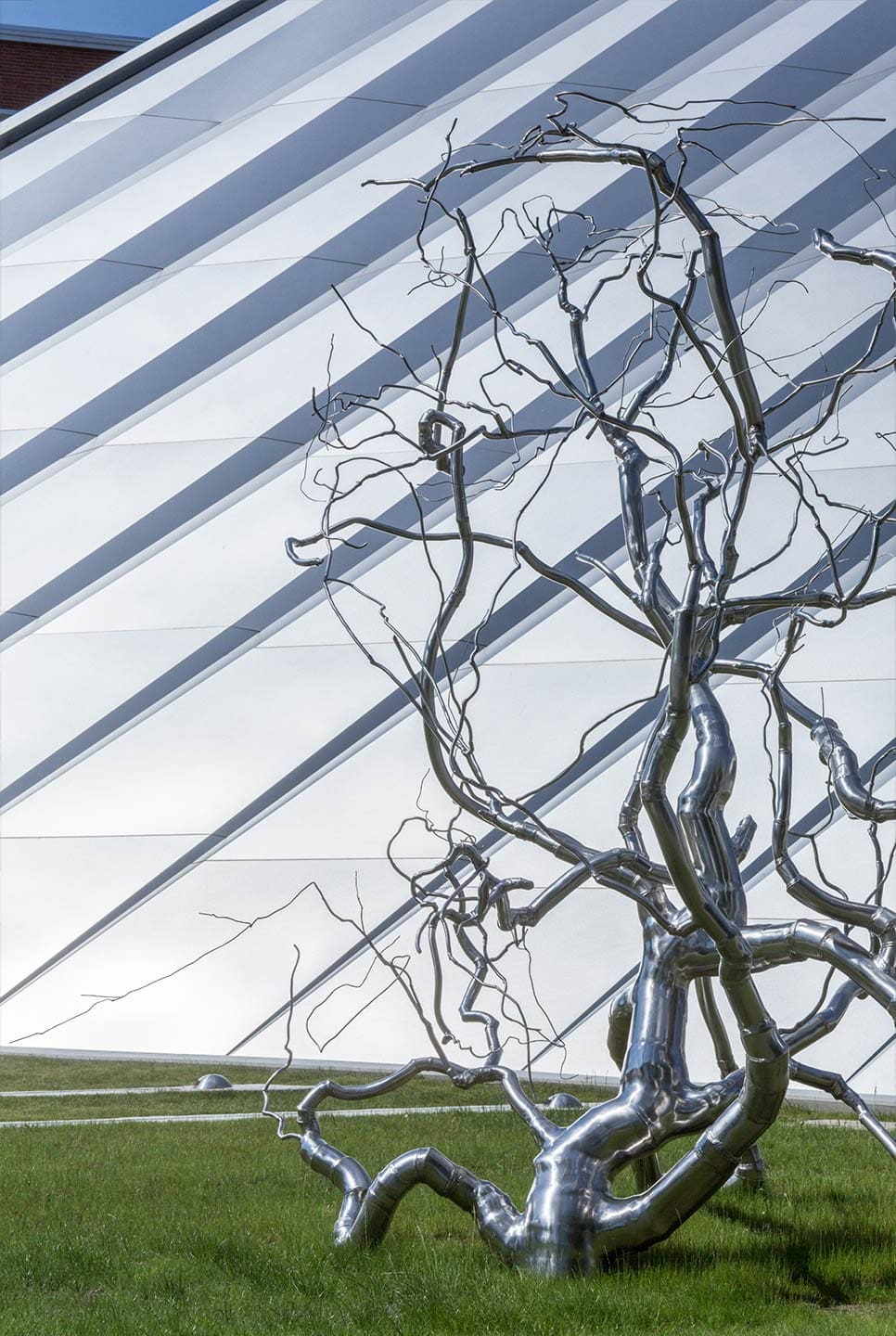 Detail photos of the Eli & Edythe Broad Museum.