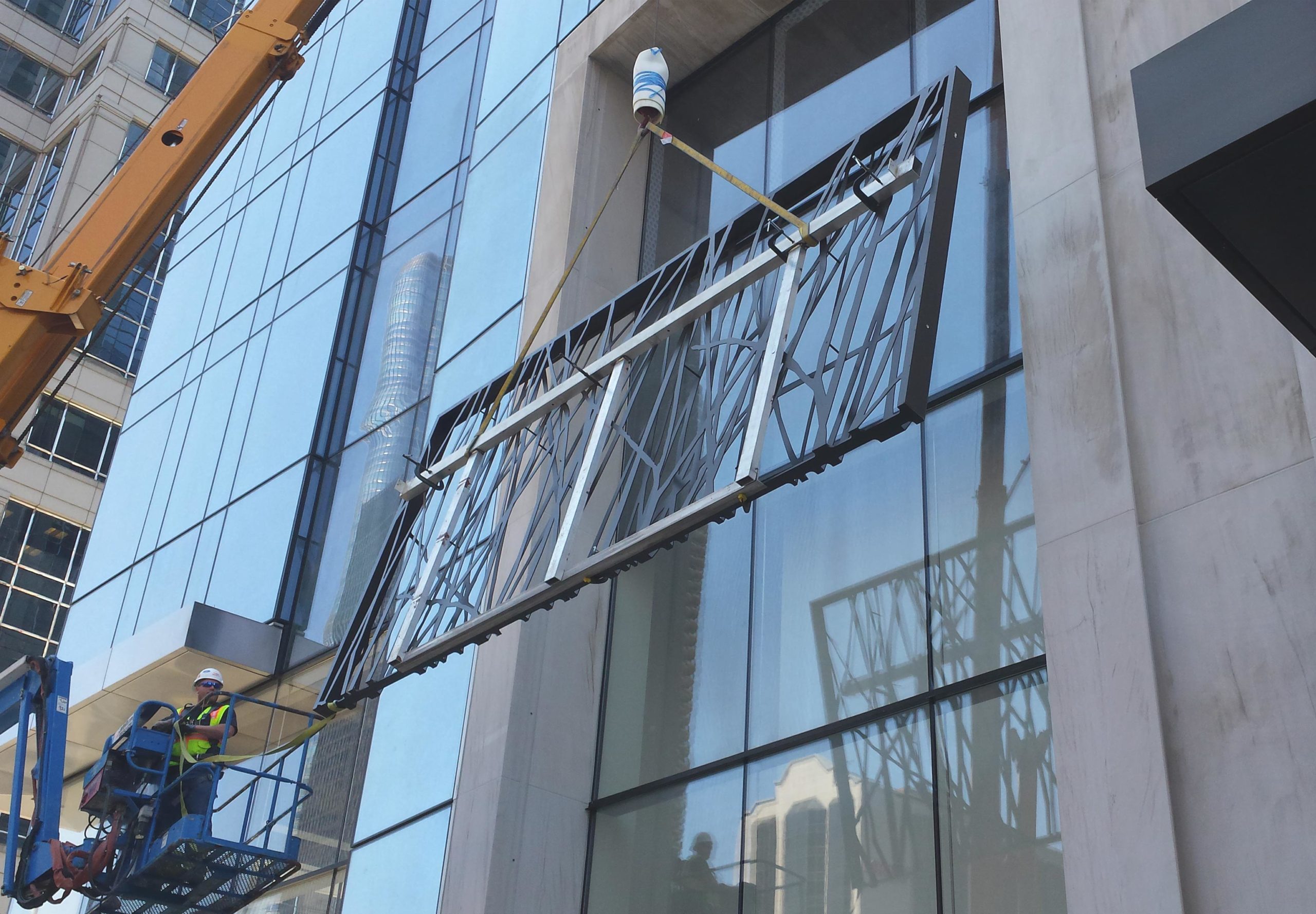 Single panel raised into the window unit for OneEleven.