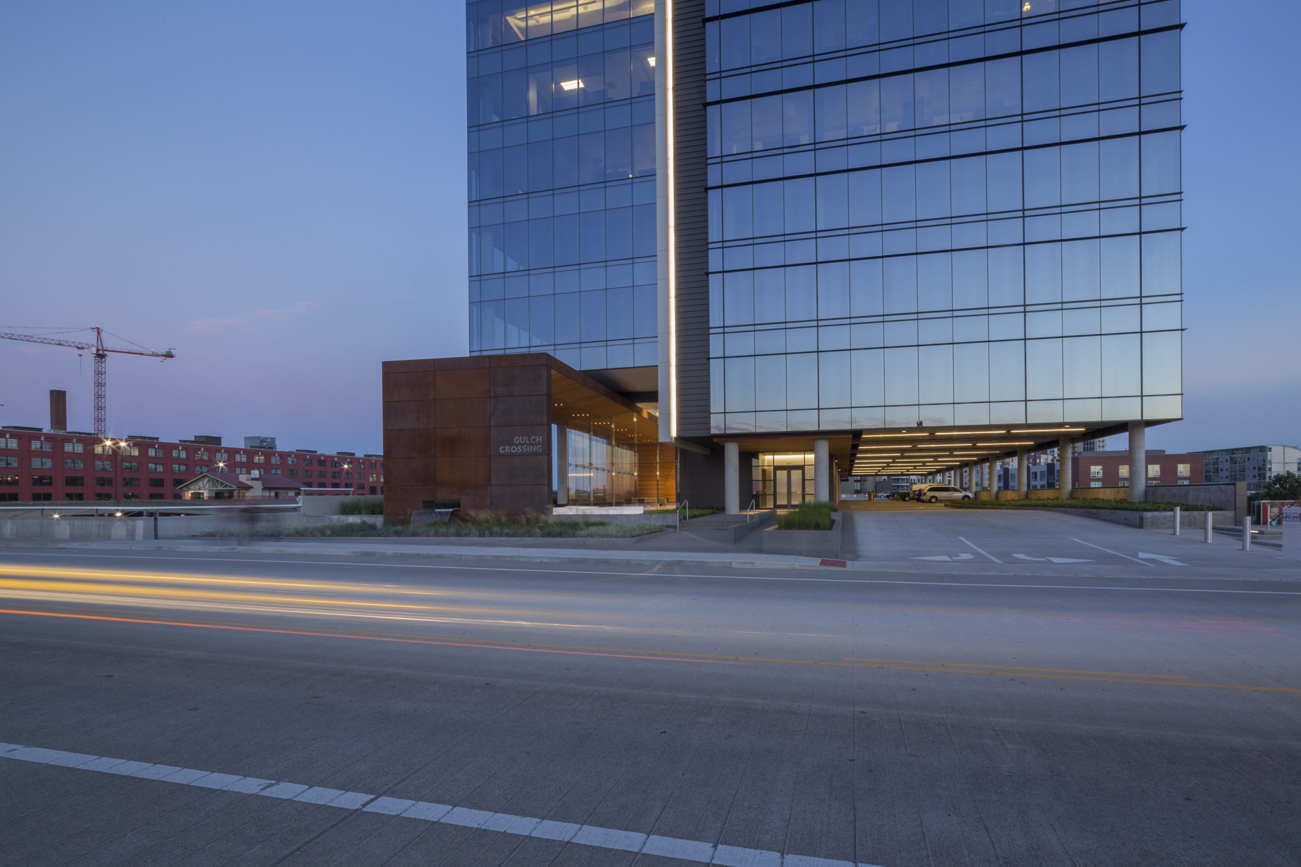 Gulch Crossing at dusk.