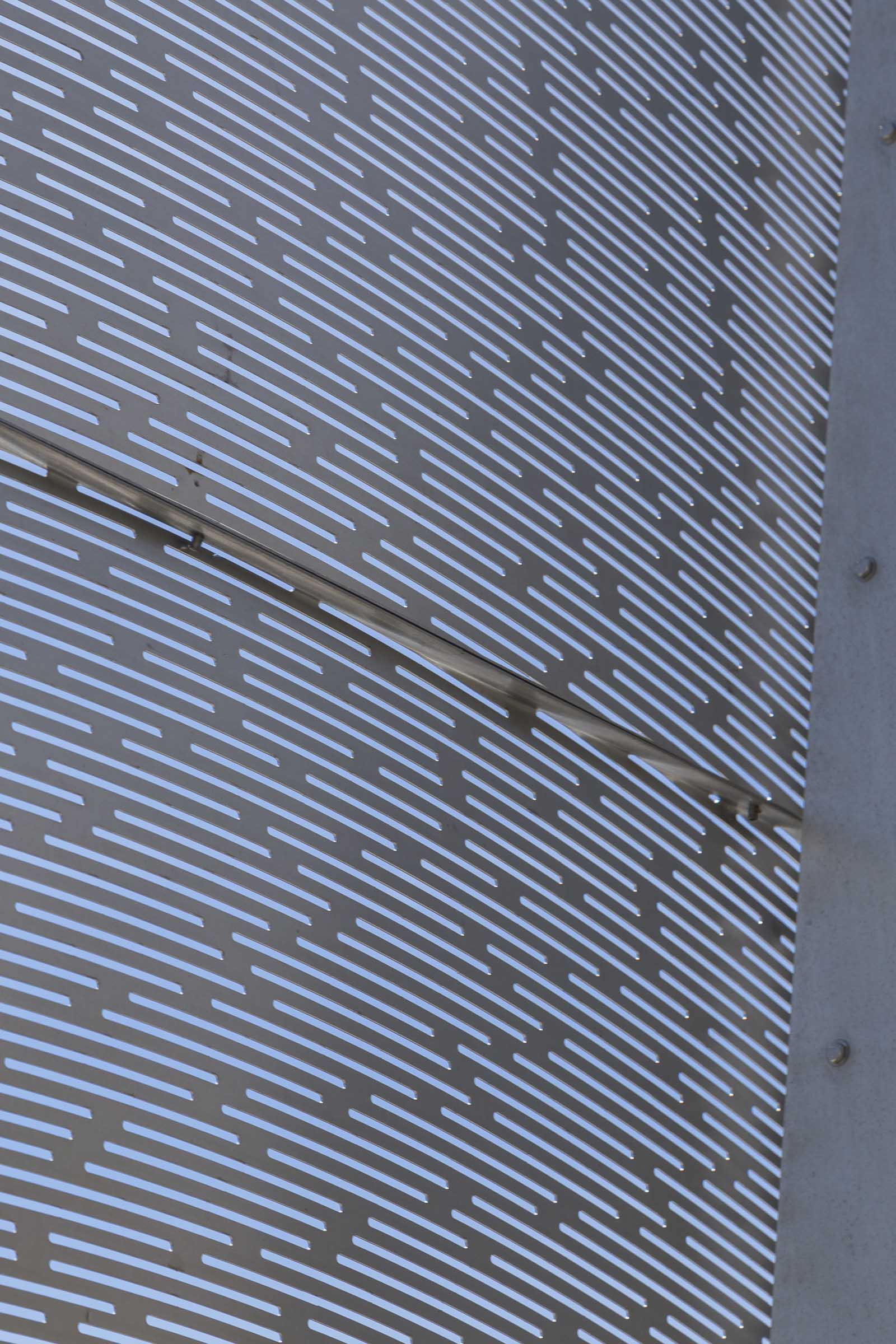 Hoi Polloi public artwork for the St. Louis Metrolink at Forsyth Station.