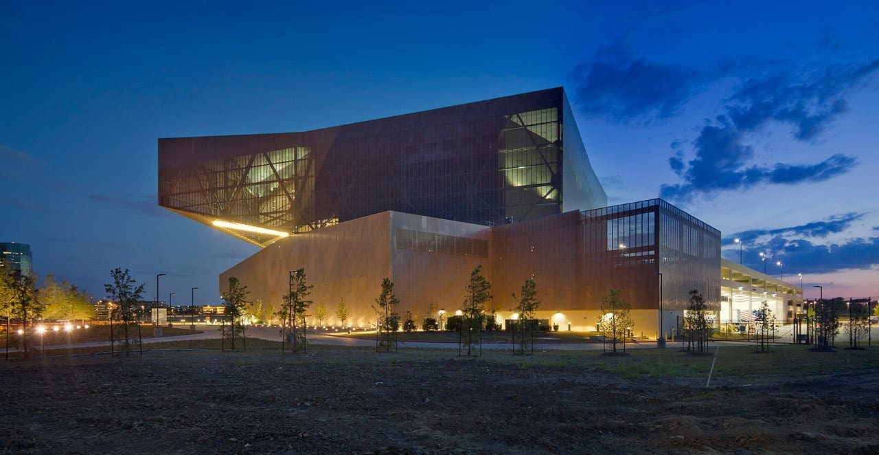 Irving Convention Center at Dusk.