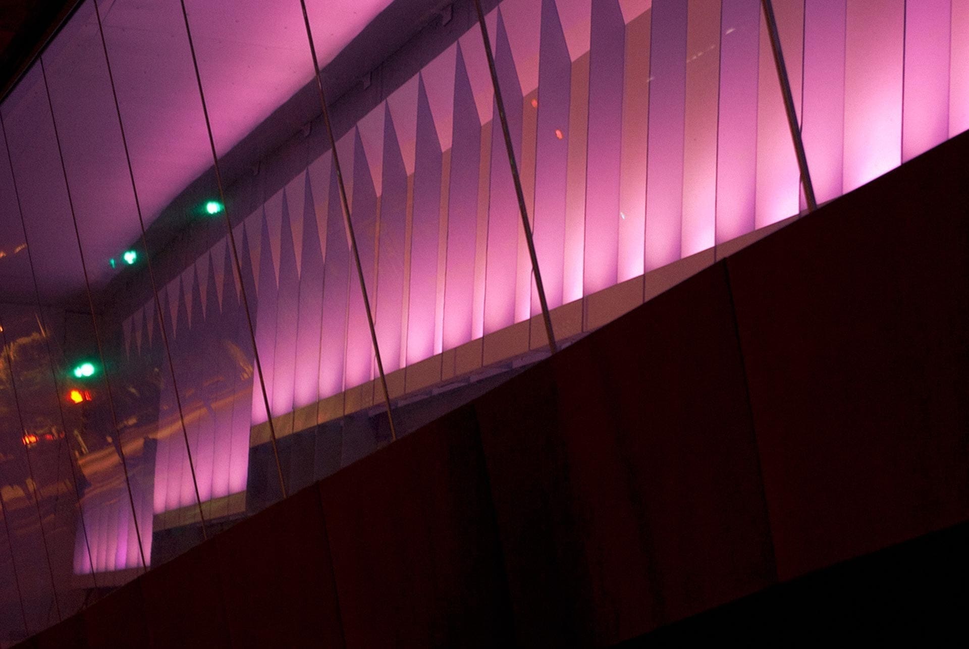 Crosstown Substation at night.