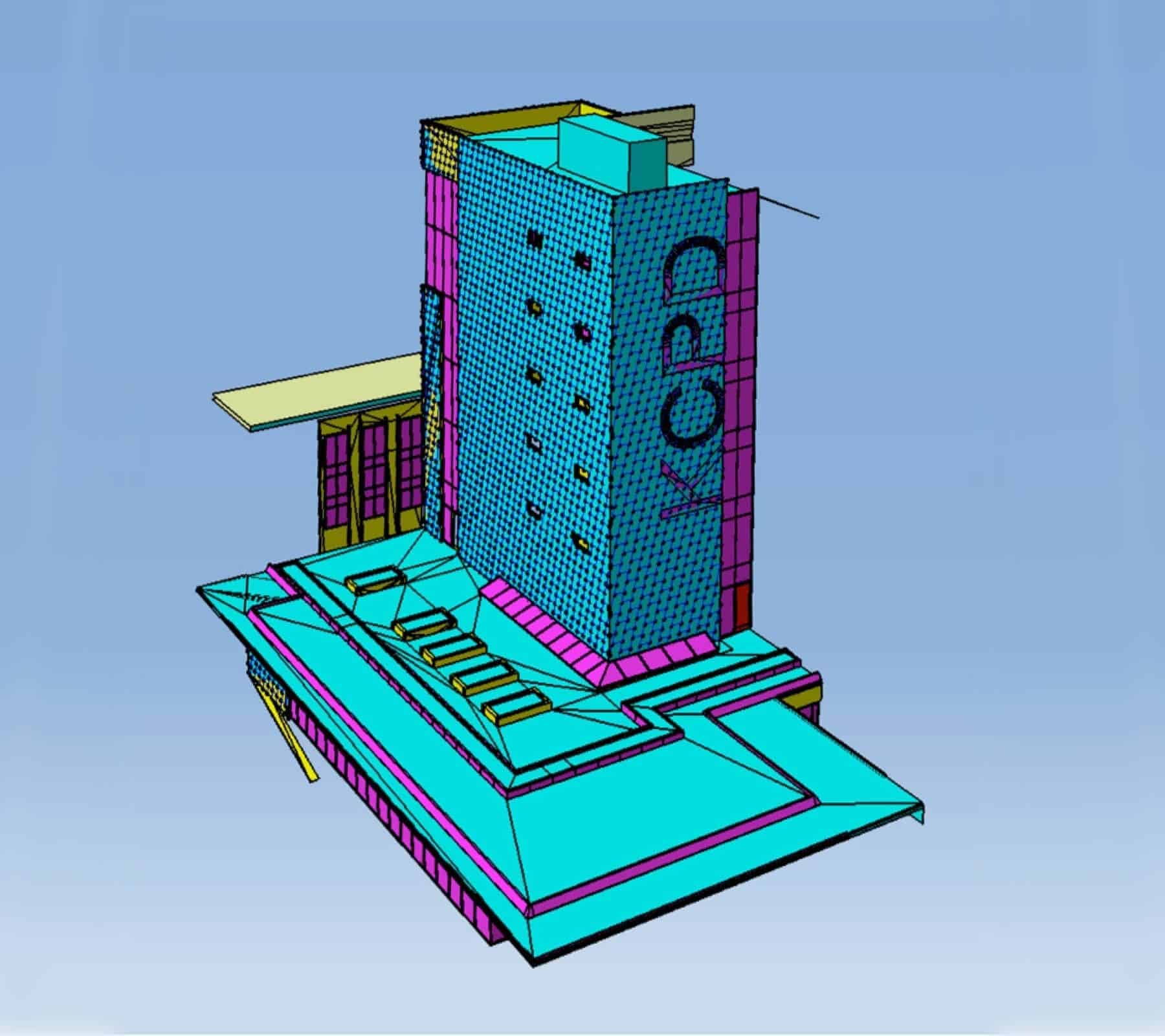 Rendering of the renovation provided to the KCPD Headquarters.