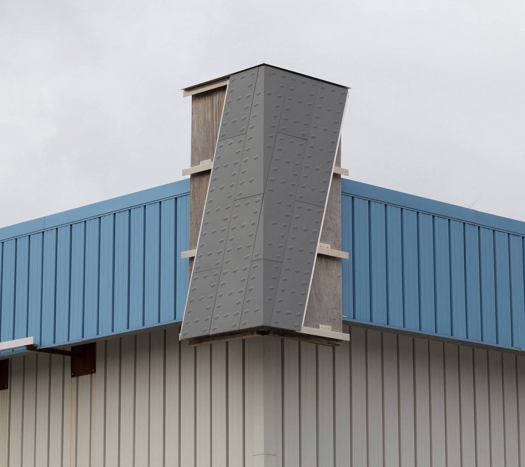 Corner mockup for the KCPD facade.