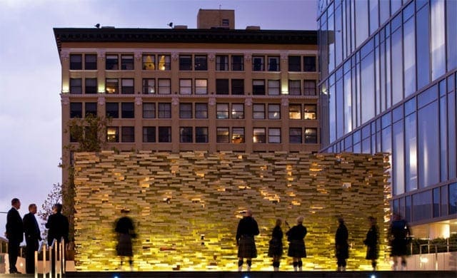 The LAPD Memorial dedication in Los Angeles, California.