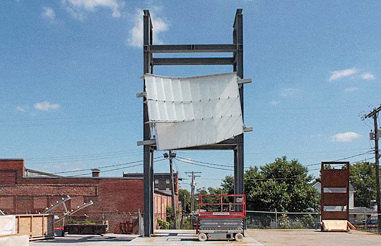 Mockup for Schwartz/Silver architects at the Zahner Headquarters.