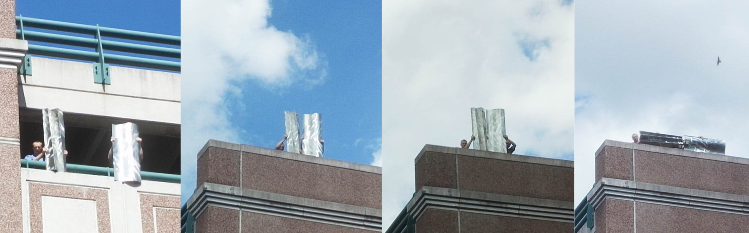 Mockups for a waterfall facade by Elkus Manfredi.