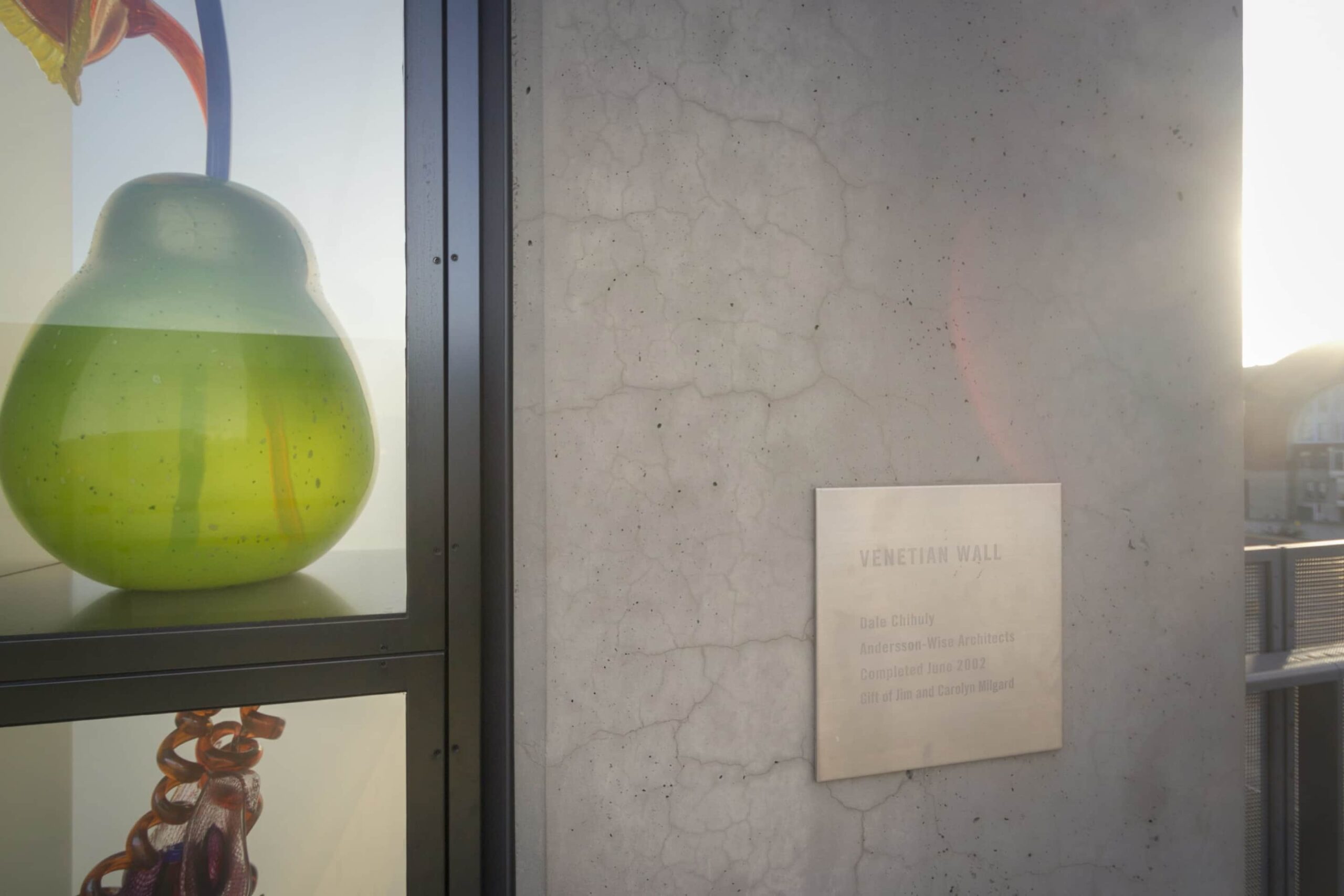 Plaque for the Venetian Wall at the Chihuly Bridge of Glass