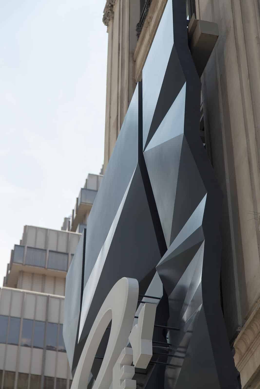 Details of Oakley Fifth Avenue in New York City.