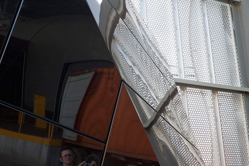 Photograph of the MOCA Cleveland Mockup at Zahner.