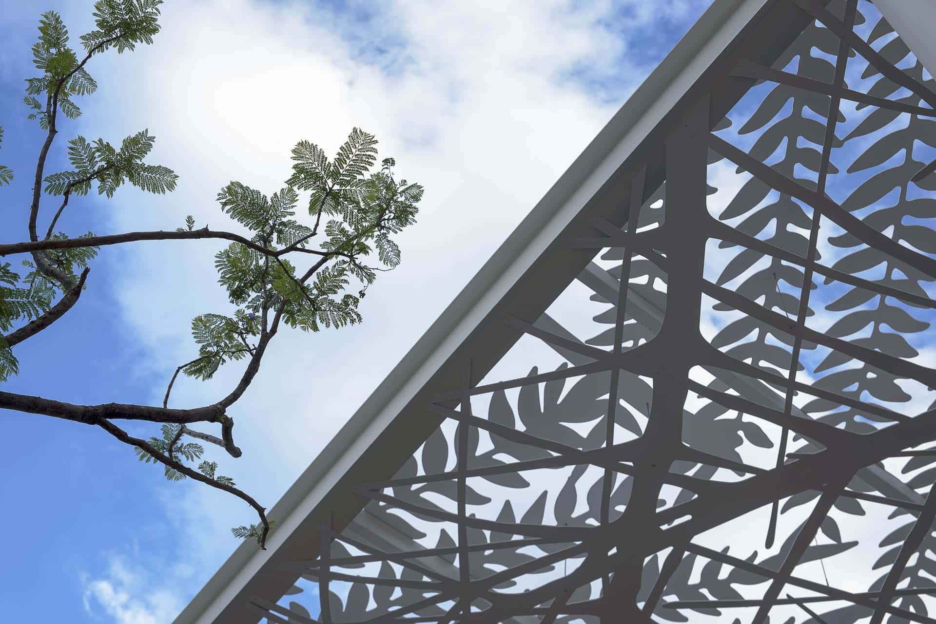 The Jan Hendrix canopy mirrors the surrounding plant life at Aguascalientes.