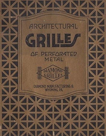 Advertisement for architectural grilles. c. 1920.
