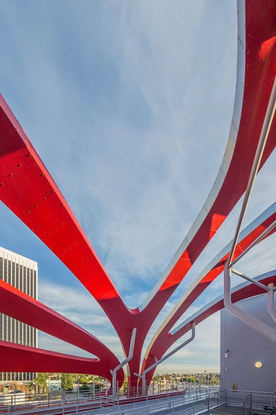 Screenwall at the Petersen Automotive Museum in Los Angeles, California.