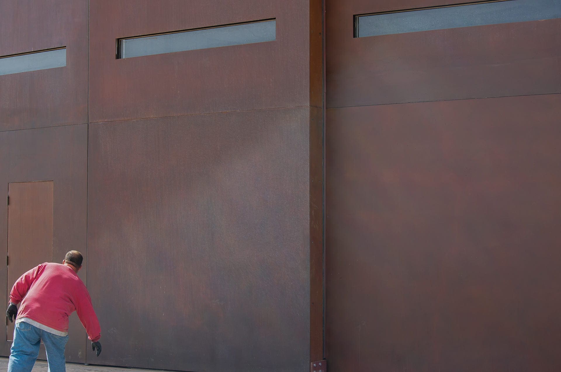 Detail of the Solanum surface at the hangar.