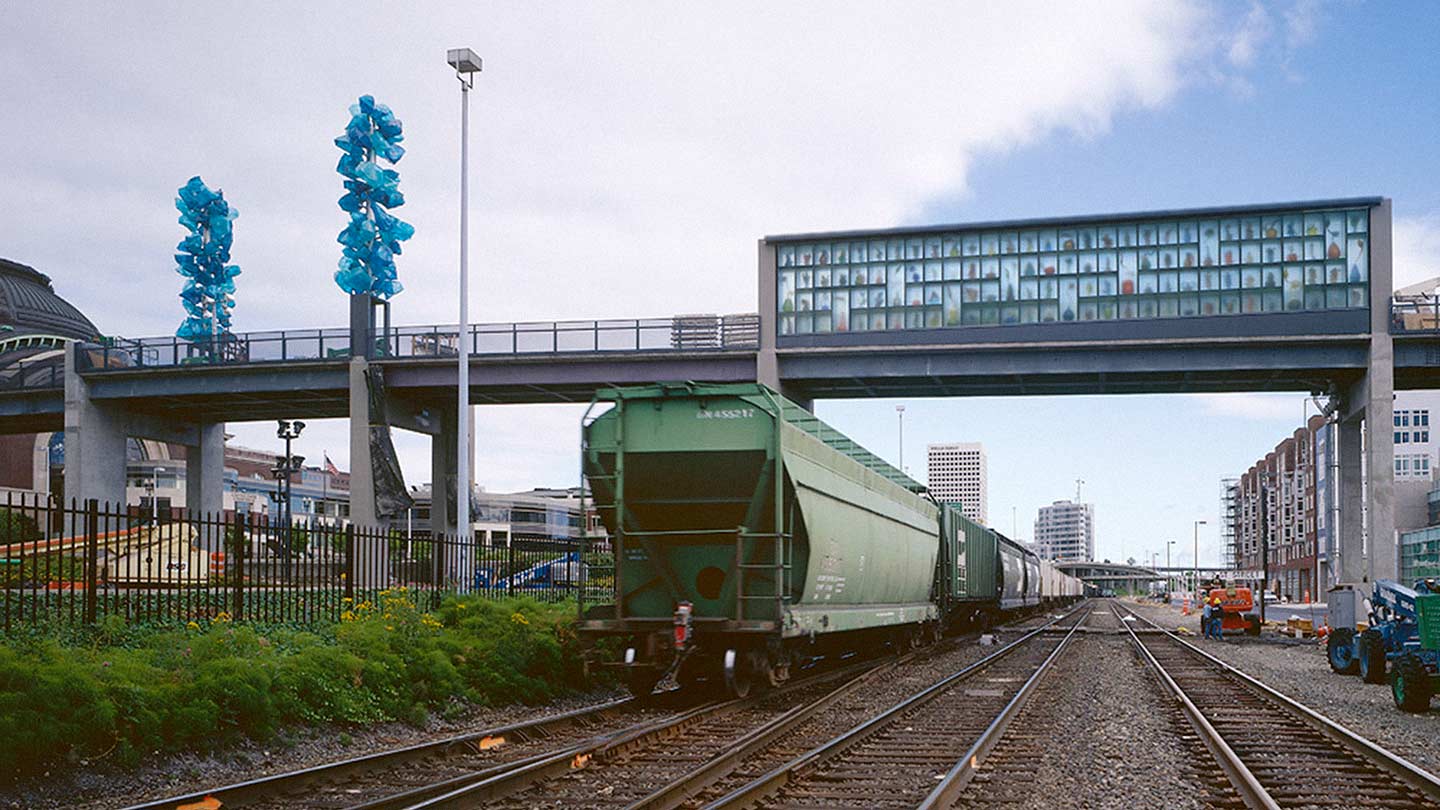 Chihuly Bridge designed by Andersson Wise.