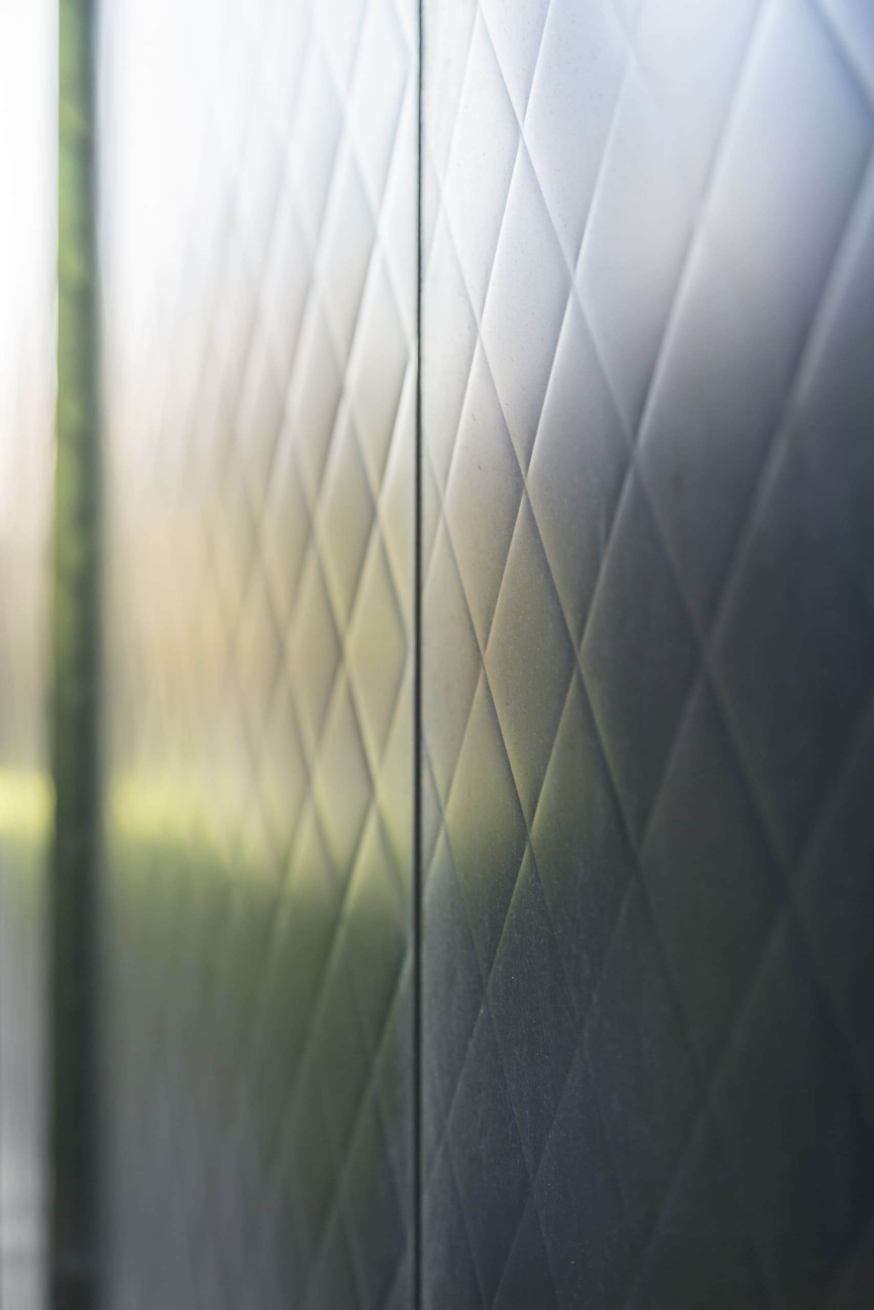 Detail of the interference stainless steel at Team Disney Anaheim.