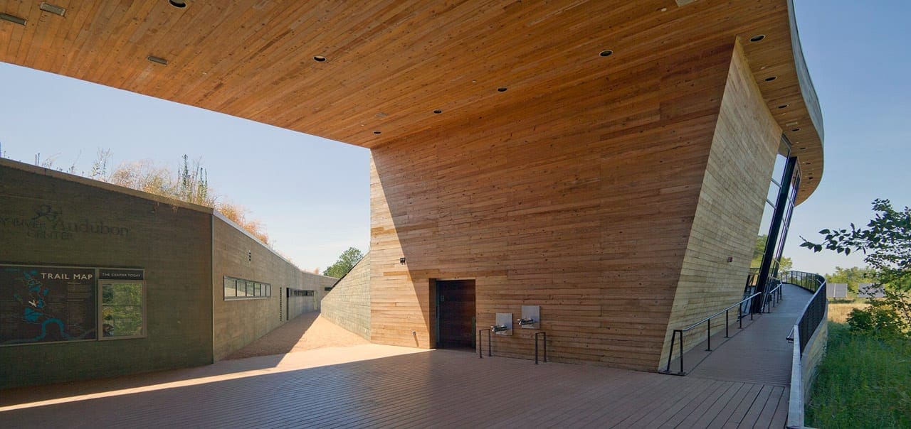Covered area at the Trinity River Audubon Center.