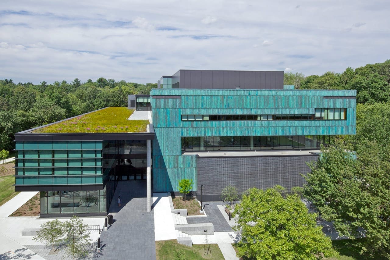 Overhead view of the new building at UTM.