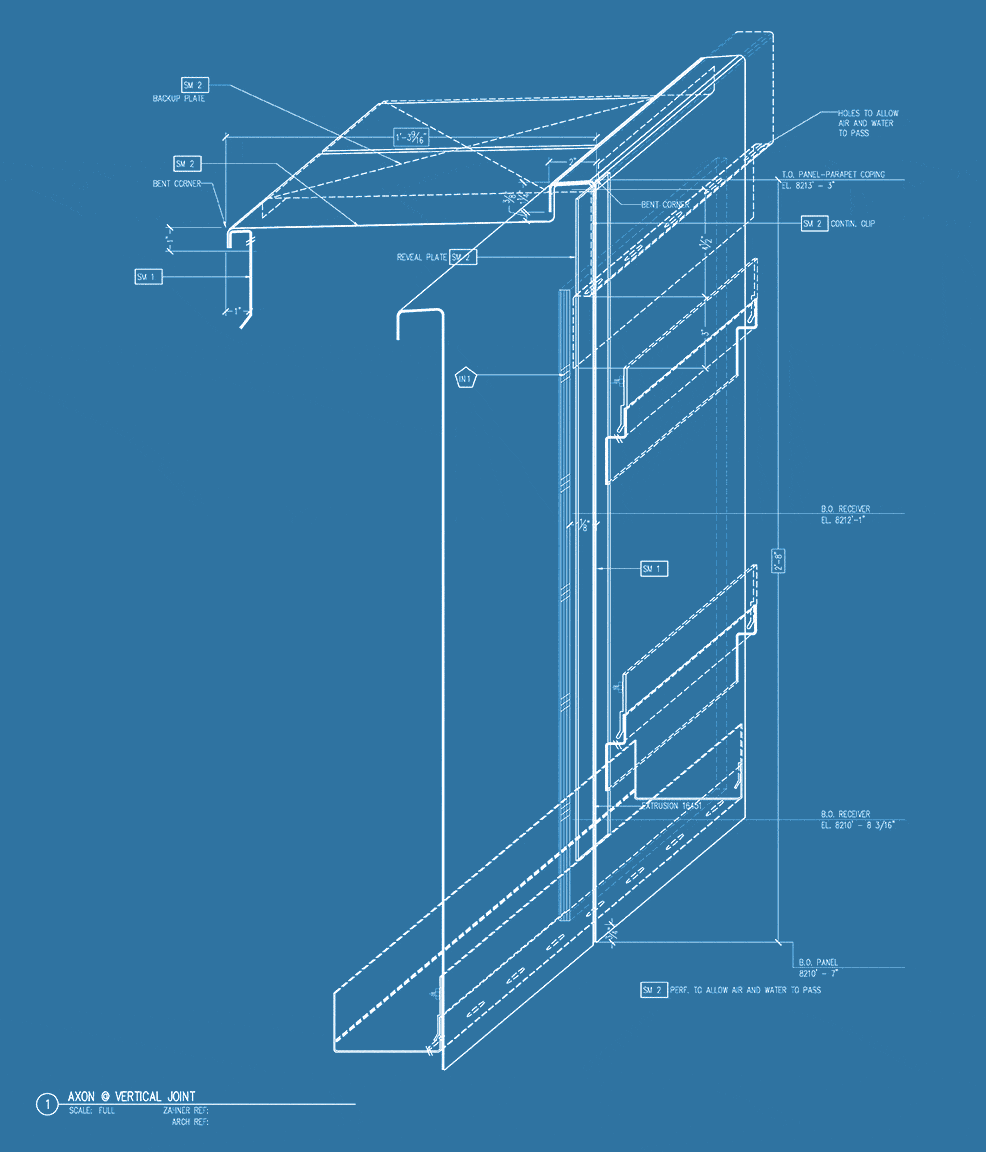 Drawing diagram of the Dayton Residence in Vail, Colorado.
