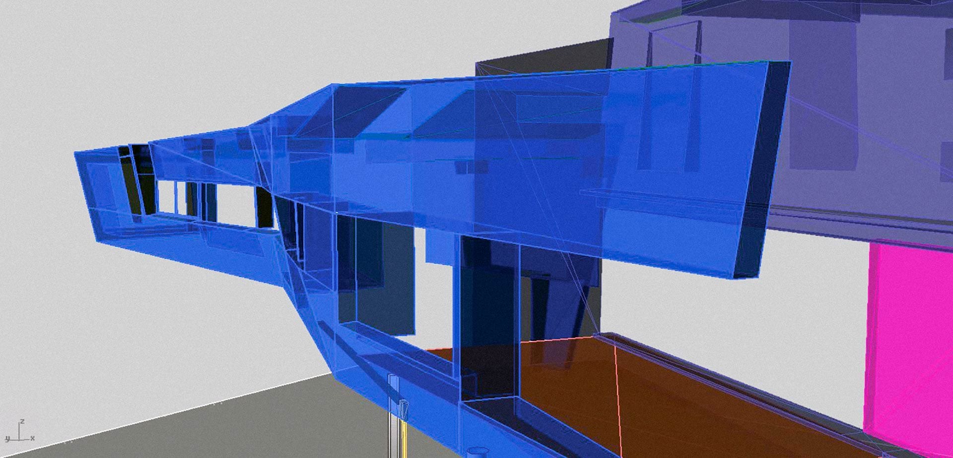 Zahner engineered a CAD layout of the panels on the Gulf Islands Residence.