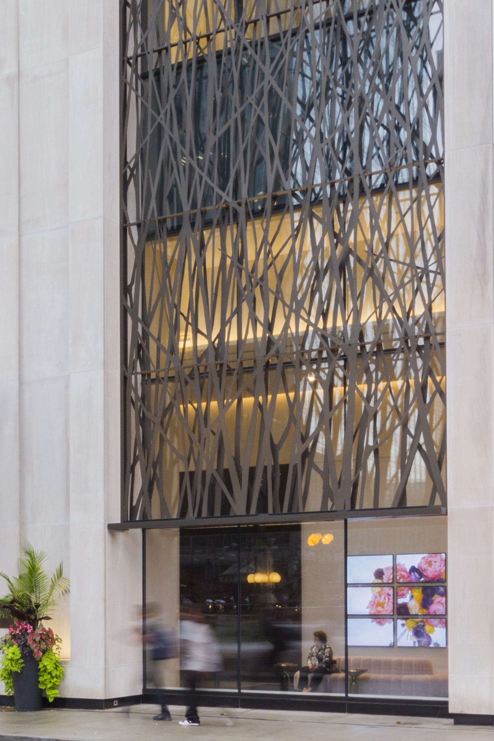 Detail of OneEleven art wall.