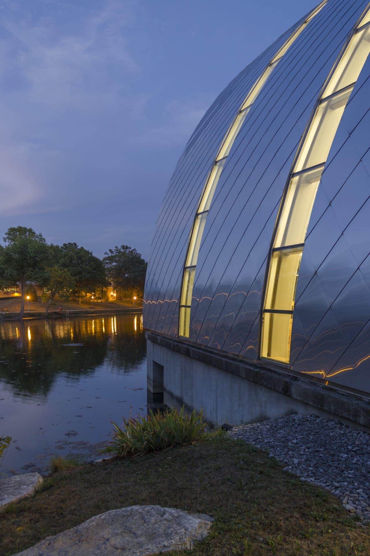 Dusk at the White Chapel at the Rose-Hulman Institute of Technology