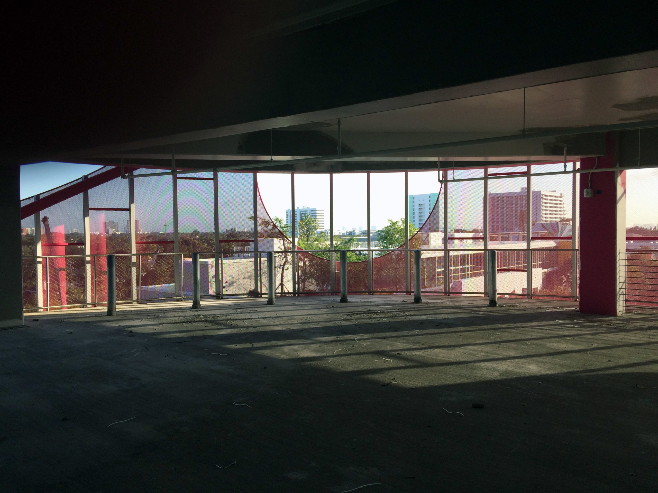 WORKac interior pink painted aluminum detail.