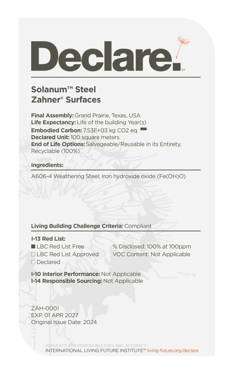 Solanum Steel Declare Label