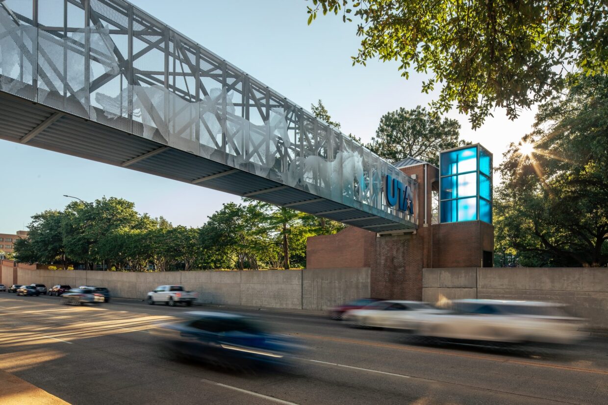 UT Arlington Cooper Street Bridge