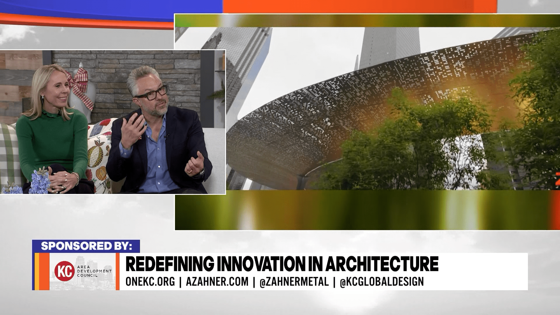 Ryan Sutton & Ashley McDonald discuss sustainable architecture on MyKC Live on KCTV 5.
