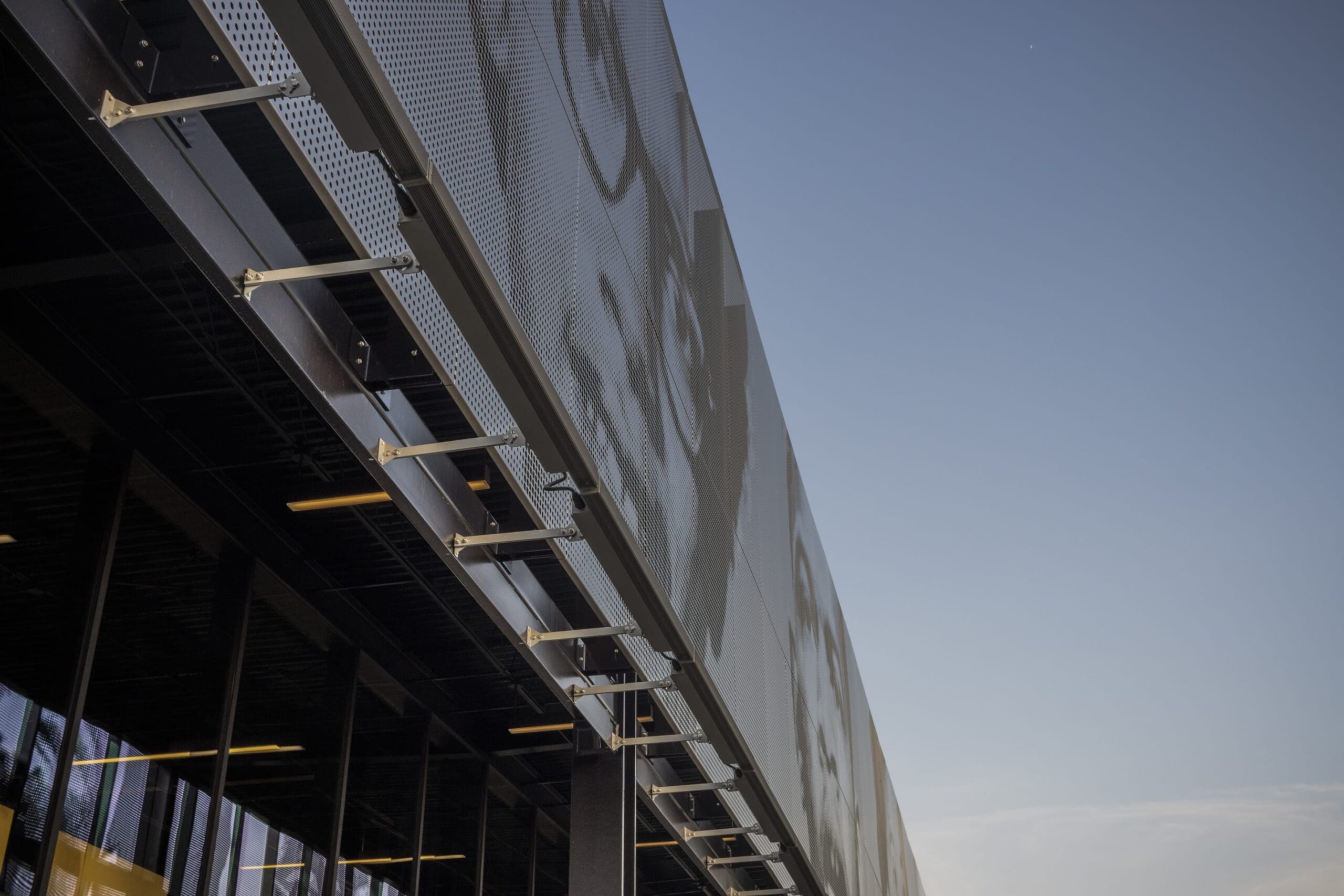 Perspective view of the continuous perforated ImageWall.