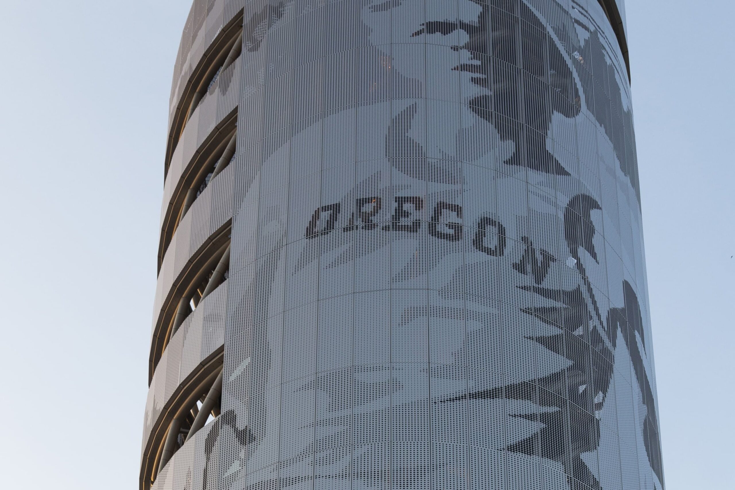 Zahner ImageWall uses cross-seam perforation technology to create a seamless image across panels.