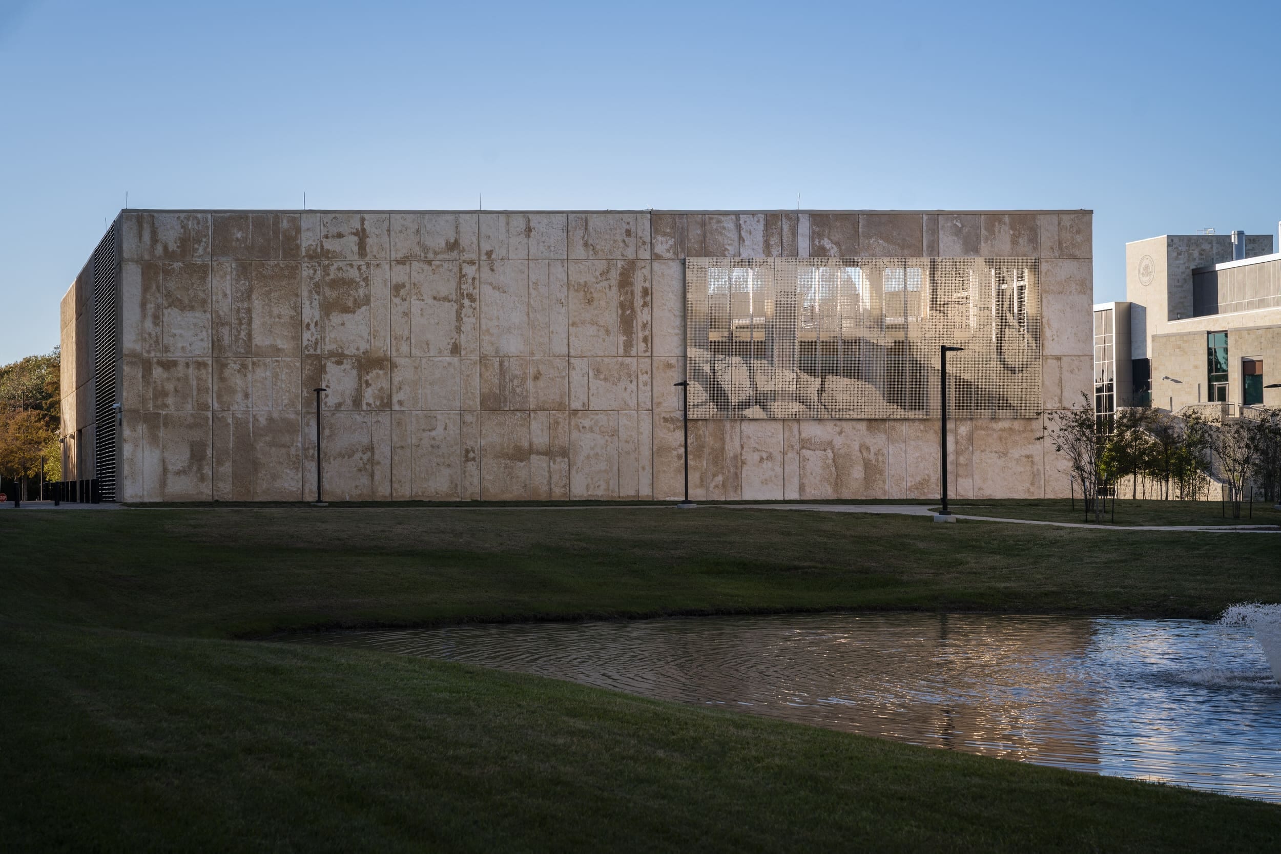 ImageWall installation on the Clear Lake Central Plant building.